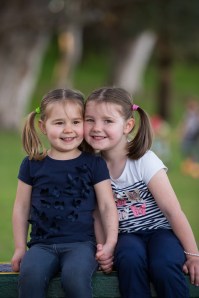Nicolle's daughters Ava (left) and Hannah (right)